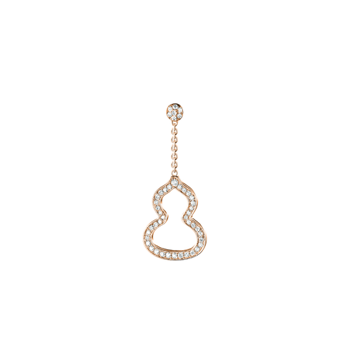PICCOLO ORECCHINO WULU IN ORO ROSA 18 CARATI CON DIAMANTI WUE30AARGDI