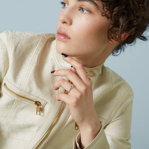 Ring in 18kt white gold and diamonds YBC729412003