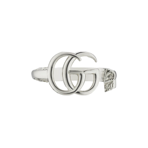 Ring in sterling silver with Double G YBC627760002