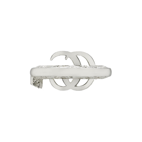 Ring in sterling silver with Double G YBC627760002