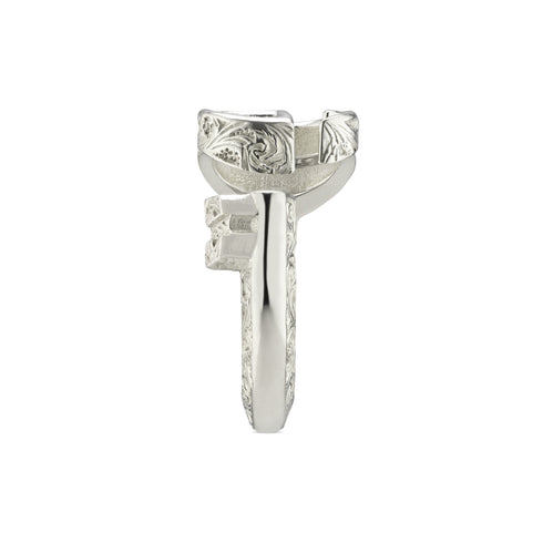 Ring in sterling silver with Double G YBC627760002