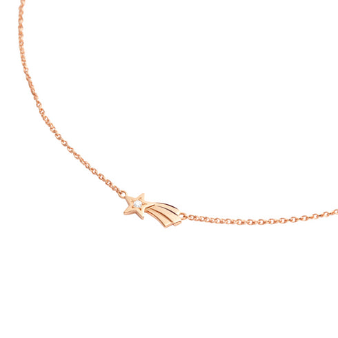 ROSE GOLD & DIAMOND SHOOTING STAR NECKLACE DCC4004XSTARDB09R