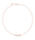 ROSE GOLD & SILVER HEART NECKLACE DCC5000HEART0009A