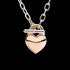 ROSE GOLD & SILVER HEART NECKLACE DCC5001HEART0009A