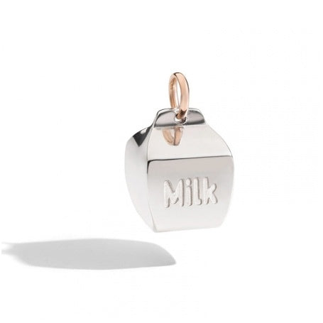 SONAGLIO MILK PENDENTE QUERIOT ARGENTO E ORO 9KT F14A03RMIL