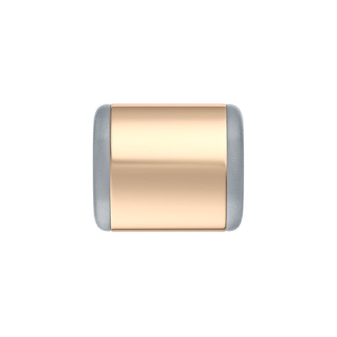 TERMINALE ARGENTO ROSA LUCIDO CON GOMMINO TRASP. DCHF4139