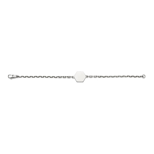 Trademark Bracelet in sterling silver with Gucci trademark charm YBA779169001