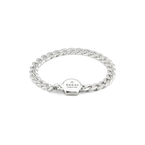 Trademark Bracelet in sterling silver with Gucci trademark charm YBA779173001