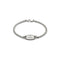 Trademark Bracelet in sterling silver with oval tag, tag 20 mm YBA797152001