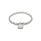 Trademark Bracelet in sterling silver with padlock motif and Gucci trademark detail YBA796341001