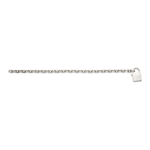 Trademark Bracelet in sterling silver with padlock motif and Gucci trademark detail YBA796341001