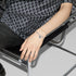 Trademark Bracelet in sterling silver with padlock motif and Gucci trademark detail YBA796341001