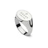 Trademark Chevalier ring with oval tag in sterling silver YBC797033001
