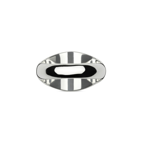 Trademark Chevalier ring with oval tag in sterling silver YBC797033001