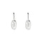Trademark Earrings with oval tag in sterling silver YBD797141001