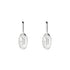 Trademark Earrings with oval tag in sterling silver YBD797141001
