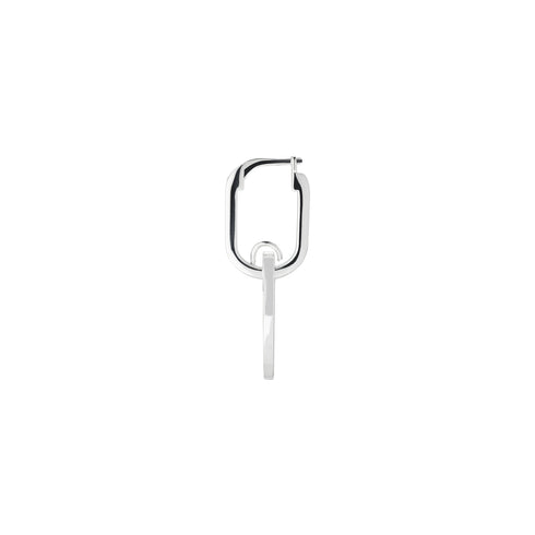 Trademark Earrings with oval tag in sterling silver YBD797141001