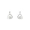 Trademark Hoop earrings in sterling silver with heart motif charms YBD796302001