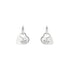 Trademark Hoop earrings in sterling silver with heart motif charms YBD796302001