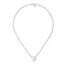 Trademark Necklace in sterling silver with heart motif and Gucci trademark detail_40/45 cm YBB796363001
