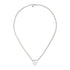 Trademark Necklace in sterling silver with heart motif and Gucci trademark detail_40/45 cm YBB796363001