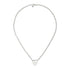 Trademark Necklace in sterling silver with heart motif and Gucci trademark detail_40/45 cm YBB796363001
