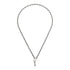 Trademark Necklace in sterling silver with key motif and Gucci trademark detail_50cm YBB796343001