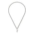 Trademark Necklace in sterling silver with key motif and Gucci trademark detail_50cm YBB796343001