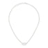 Trademark Necklace with oval tag in sterling silver_40-45cm tag 20 mm YBB797142001