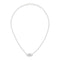 Trademark Necklace with oval tag in sterling silver_40-45cm tag 20 mm YBB797142001