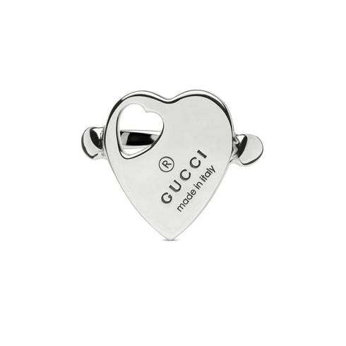 Trademark Ring in sterling silver with heart motif YBC796357001
