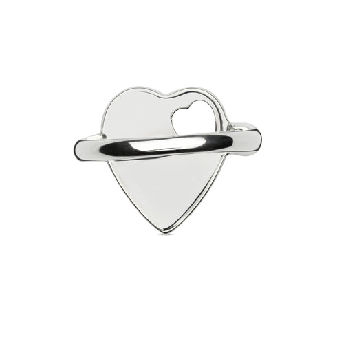 Trademark Ring in sterling silver with heart motif YBC796357001