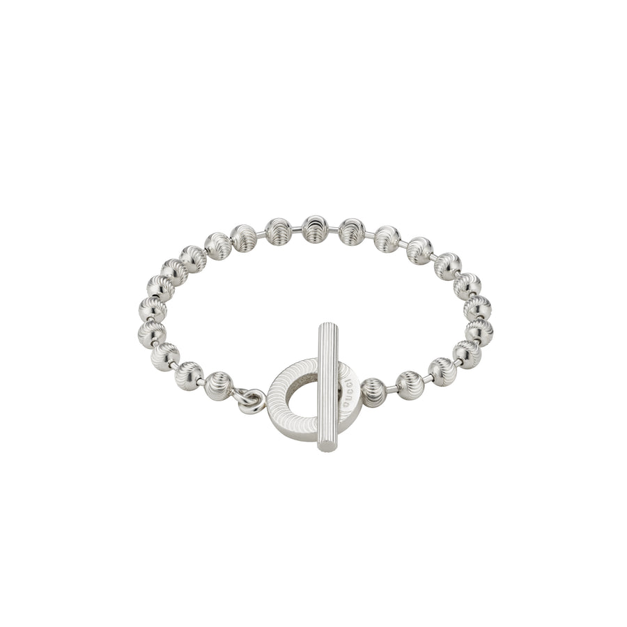 Boule chain sterling silver bracelet yba602707001
